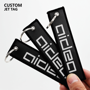 Porte-clés personnalisés en tissu doux, écologiques et durables, imprimés numériquement, avec logo personnalisé, porte-clés d'aviateur, compagnie aérienne - Product Image 1