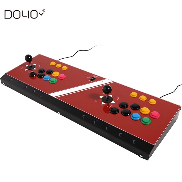 2 Players Video Game Fighting Stick Arcade Joystick for NEOGEO Mini/PC/PS Classic/Switch Console