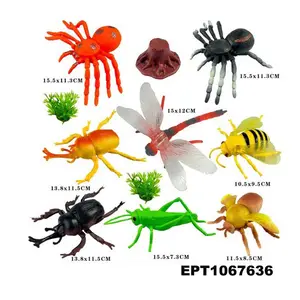 EPT Dollartoys simüle hayvanlar böcek modeli oyuncak Beetle Bug rakamlar böcekler heykelcik oynayan Set böcekler plastik oyuncak çocuklar için