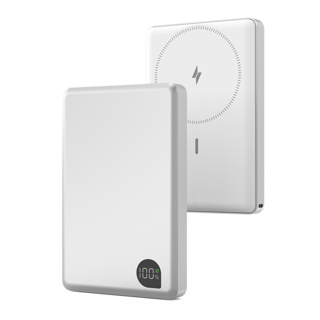 OEM/ODM 10000mAh Metal Magnetic Power Bank 22.5W PD + 15W Wireless Charger Ultra Slim Digital Display Multifunction Chargers