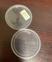 Couvre-boîtes ronds transparents en PE de qualité alimentaire de 48 mm de diamètre pour boîtes de conserve de thon/bocaux