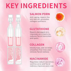 Oem Whitening Skin Care <b>Serum</b> <b>Face</b> Glowing Peptide Korean Glass Skin Pink Pdrn Salmon Dna <b>Serum</b> - Product Image 4
