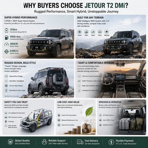 Jetour Shanhai T2 2025, <span class=keywords><strong>SUV</strong></span> Ibrido Plug-in, 7 Posti, XWD DHT, Autonomia 206KM, Batteria 43kWh, Veicolo a Nuova Energia - Product Image 3