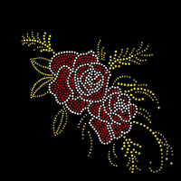 Appliques thermocollantes personnalisées en strass cristal Aigle Rose pour T-shirts – Motifs DIY à fixer à chaud