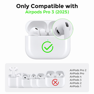 Custodia in TPU per <span class=keywords><strong>AirPods</strong></span> Pro 3 custodia senza cerniere con manicotto a LED anteriore trasparente - Product Image 2
