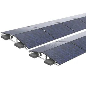 Nuevo sistema de montaje solar Marcos de montaje con balasto de techo plano para una instalación eficiente de paneles solares