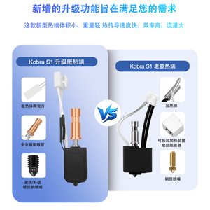 Kit de Actualización de Extremo Caliente Kobra S1C, Boquilla de Cerámica, Garganta Bimetálica de Acero Endurecido, Accesorios para Impresora 3D - Product Image 3