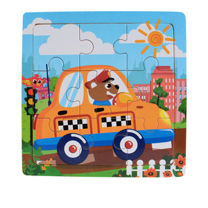 Puzzle Kayu Datar Bergambar Kartun untuk Anak Usia 2-7 Tahun - Product Image 4
