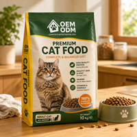 Sac tissé laminé BOPP personnalisé finition mate, imperméable, 10 kg, 20 kg, pour aliments pour animaux de compagnie (chats, animaux)