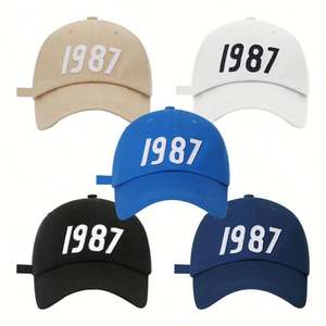 Casquettes de baseball unisexes en coton avec boucle métallique, 6 panneaux, broderie 3D, logo personnalisé, vente en gros - Product Image 2