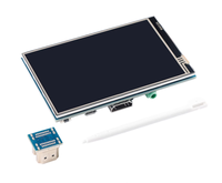 Écran LCD HDMI IPS à angle complet de 4 pouces, écran tactile haute définition compatible avec Raspberry Pi