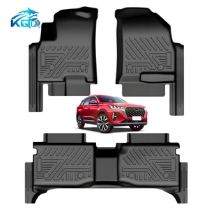 แผ่นรองพื้นรถยนต์ 3 มิติ TPE กันน้ำ กันลื่น 4 มิติ ทำความสะอาดง่าย 5 มิติ ชุดเต็ม 3 ชิ้น หนา 3-3.5 มม. สำหรับรถยนต์ Chery Tiggo 7 ปี 2026 - Product Image 1