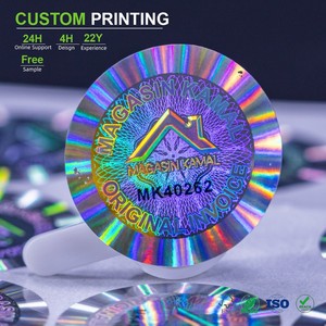 Adesivi Anticontraffazione Personalizzati, Etichette Olografiche 3D Argento per Carte Collezionabili ed Elettronica, per Branding - Product Image 1