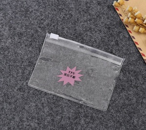 Sac à zip-lock en PVC transparent avec logo personnalisé pour masques faciaux en lotion Outils de maquillage Étiquette personnelle Conception privée Impression Utilisation industrielle - Product Image 1