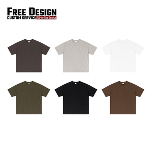 Camiseta Oversize 100% Algodón para Hombre, Gruesa, Transpirable, Personalizable, Tallas Grandes, Tejido Grueso de 190 Gramos, MOQ Bajo, Venta al Por Mayor - Product Image 3