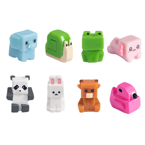 ของตกแต่งรูปสัตว์ขนาดจิ๋ว รูปทรงลูกบาศก์ แพนด้า กระต่าย ช้าง กบ ทำจากเรซิ่น รูปทรงเรขาคณิต ของตกแต่งโต๊ะทำงาน ของตกแต่งห้องนั่งเล่น ของขวัญวันเกิด - Product Image 5