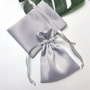 ถุงผ้าซาตินแบบมีเชือกผูกพร้อมหูหิ้วเชือก - Product Image 5