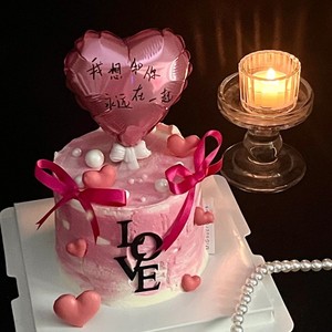 ของตกแต่งเค้กอะคริลิครูปหัวใจขนาด 5 นิ้ว ลายฮันนี่แอนด์สวีทเนส สำหรับวันวาเลนไทน์และวันเกิด - Product Image 2