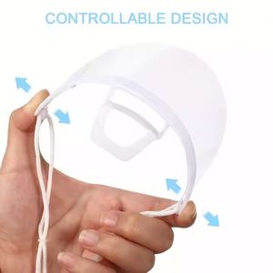 Masque jetable transparent de haute qualité pour le personnel hôtelier et la restauration professionnelle, anti-gouttelettes de salive, avec logo personnalisé - Product Image 2