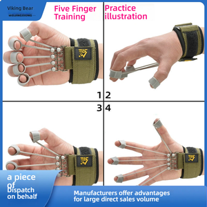 Expansor de Mão para Reabilitação, Treinador de Dedos, Dispositivo de Exercício de Força de Pegada, Gripper Portátil de Plástico Dobrável - Product Image 2