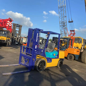 Low Working Hours Secondhand Mini Diesel Forklift Komatsu FD30 Forklift Truck Raise 6m <b>Used</b> Original 3 Ton Komatsu Forklift Sale - Product Image 1
