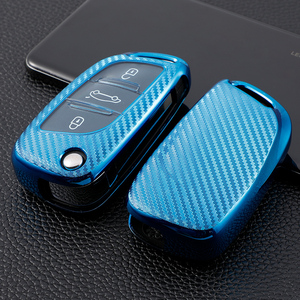 Coque souple en fibre de carbone TPU pour <span class=keywords><strong>Peugeot</strong></span> DS Citroen Versailles C5X Sega FT porte-clés porte-clés sac accessoire - Product Image 3