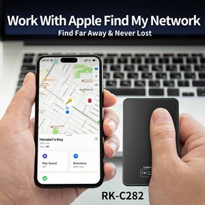 UNIEAN F09 RSH MFi-gecertificeerde My Find Smart Tracker GPS-locator draadloos oplaadbare portemonneezoeker anti-verlies voor Apple - Product Image 2