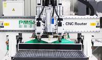 PMSK Double Tête 3 Axes Cnc Machine De Sculpture Sur Bois Cnc Routeur 1325 Routeur À Bois