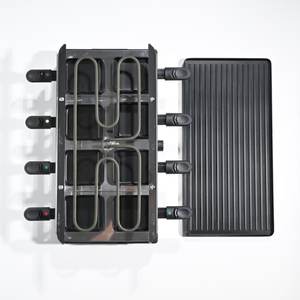 Offre Spéciale 1400W 120V gril intérieur électrique 2-en-1 BBQ <span class=keywords><strong>Raclette</strong></span> Hibachi détachable usage domestique Thermostat contrôle antiadhésif - Product Image 4
