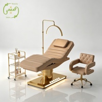 Table de massage électrique de luxe pour salon de spa, soins esthétiques, esthéticienne, traitement médical, lit de beauté pour cils
