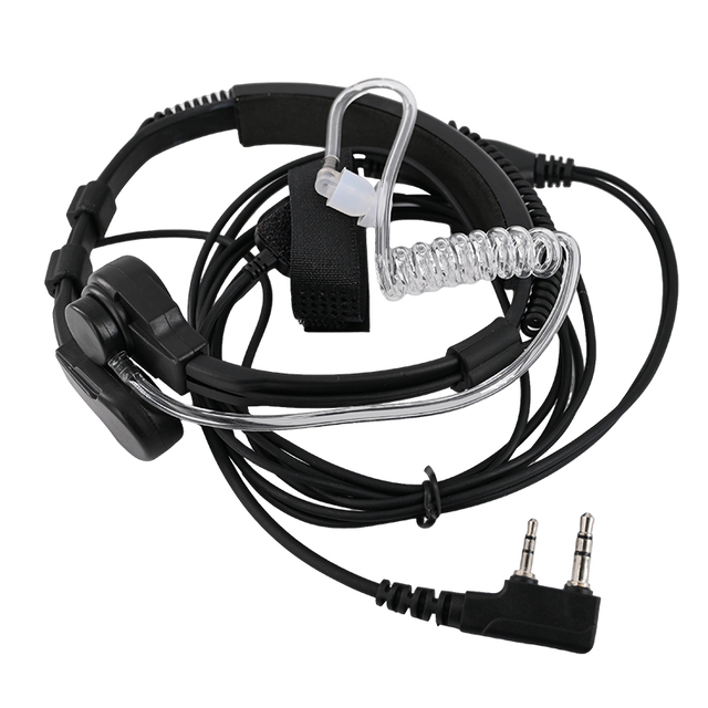 Wholesale Tactical Throat Mic Earpiece Headset,Waterproof PTT Heavy Duty Throat Mic Headset Compatible TYT Two Way Radio