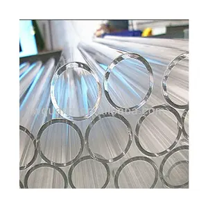 Tubi di silice resistenti al calore personalizzati tubo di quarzo di vetro di varie dimensioni