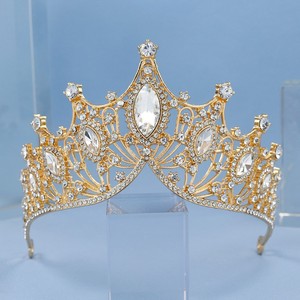 Accessori regalo di nozze per matrimonio di lusso con strass in lega di strass da sposa corona di nozze - Product Image 2