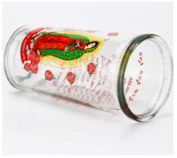 Brass Small Stained-glass Candlestick for Home Decoration Religious Prayer Vintage Glass <strong>Candle</strong> <strong>Holder</strong> - Product Image 6