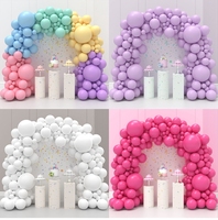 Kit de Guirlande d'Arche de Ballons en Latex Colorés pour Anniversaire Mariage, Ensemble de Décoration Joyeux Anniversaire, Kits de Guirlandes de Ballons de Fête