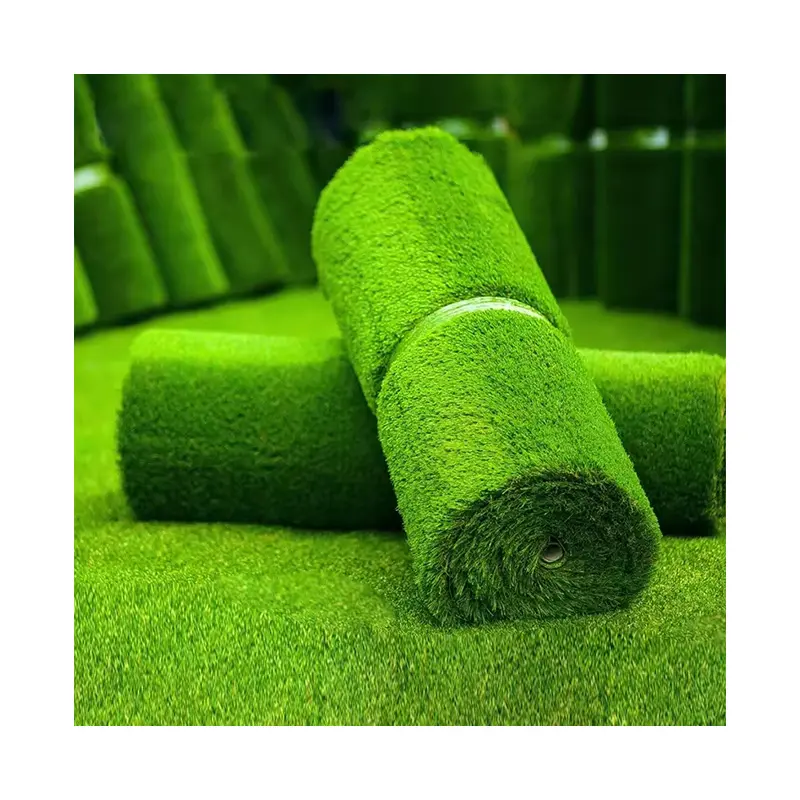 Tapete de grama artificial sintético para gramado escolar, tapete sintético verde para gramado de futebol, gramado artificial para jardim e quintal