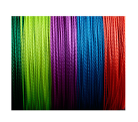 JOF 100M 4X Tresse PE Ligne de Pêche Colorée Forte Traction pour Stream Lake Ligne de Pêche