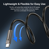 Cable Óptico Activo USB C 3.2 Gen2 de 5m, Cable Híbrido Tipo-C a Tipo-C AOC para Transferencia de Datos de Alta Velocidad a Larga Distancia