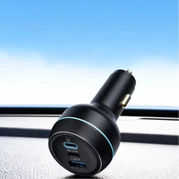 Chargeur de voiture intelligent LKTOP 100W V2.0 (2C+1A) à triple port, chargeur rapide pour drone et téléphone, batterie de drone