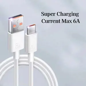 New Arrival 1M Type C Cable Fast Charging 6A USB Charging Cable Type C For For Android