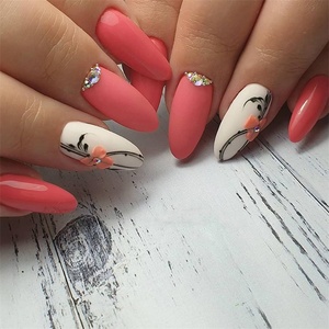 Uñas Postizas de Marca Propia, <span class=keywords><strong>Manicura</strong></span> <span class=keywords><strong>Francesa</strong></span> Blanca Corta <span class=keywords><strong>con</strong></span> Uñas Postizas - Product Image 1