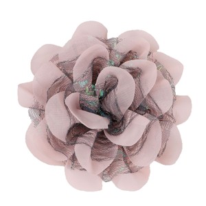 Fleurs en mousseline de soie 12 cm, accessoires pour cheveux faits à la main, pour la décoration de vêtements, chaussures, sacs et autres projets DIY - Product Image 5