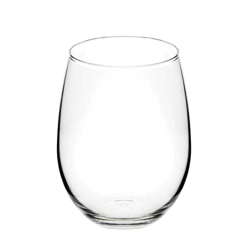Large Capacity Crystal Water Glasses 20oz Egg Shapedd Custom Wine Tumbler Insulated Stemless Wine Glass With Lid
