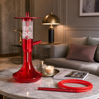 Chichas arabes populaires personnalisées de 44 cm, directement de l'usine, ensemble complet de chicha en alliage d'aluminium avec accessoires