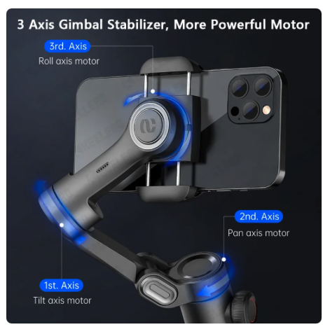 AOCHUAN Smart XE 3軸スマートフォン用ジンバルスタビライザー 楽天市場】スマホ スタビライザー 3軸 ジンバル 自動追従 手ブレ補正