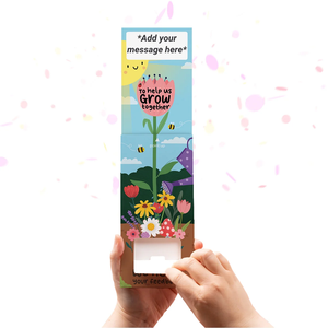 Boîte cadeau personnalisable de tireur de <span class=keywords><strong>confettis</strong></span> colorés de carte d'album photo de canon d'usine impression en relief <span class=keywords><strong>surprise</strong></span> - Product Image 2