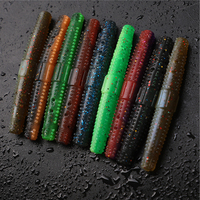 Leurre souple de pêche en caoutchouc TPR de 70 mm avec billes sonores, appât flottant pour attirer les poissons, leurres souples parfumés