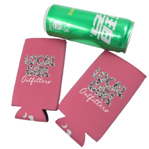 Custom Sublimation Slim 12oz Neoprene Cooler Bag Collapsible Blank Beer Can Kuzzies with Custom Printed Logo - Product Image 4