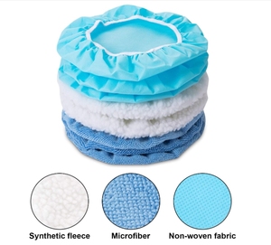 Funda Elástica Universal Azul de Tela No Tejida para Pulido de Ruedas de Coche, Accesorios para Detallado Automotriz - Product Image 2