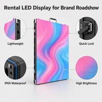 Pantalla LED de Alquiler para Exteriores P4.81, Ligera, con Bloqueo Rápido, IP65 Impermeable, Alto Brillo, para Eventos de Marca
